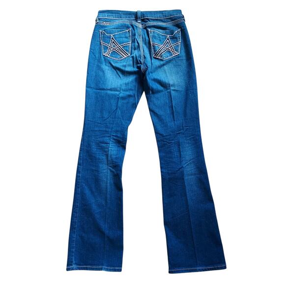 Ariat Turquoise Women's Low Rise Bootcut Med Wash Jeans Western Cowgirl Sz 29L - Picture 3 of 11